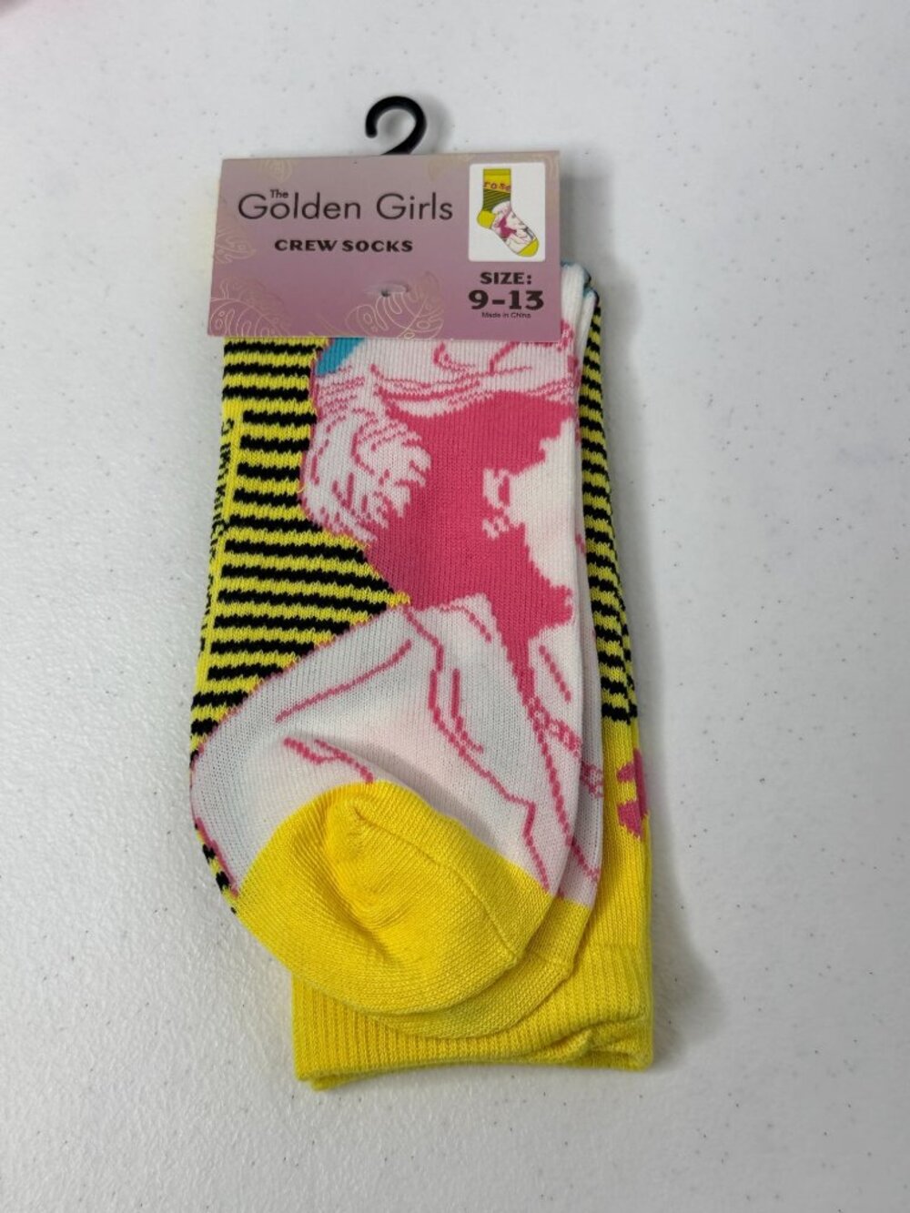 The Golden Girls Rose Crew Socks 9-13 Retro TV Novelty New